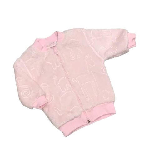 Wikids Wellsoft Cipzáros kocsikabát 80 - Rózsaszín