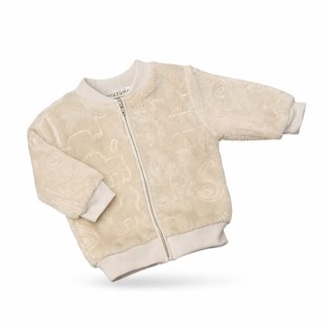 Wikids Wellsoft Cipzáros kocsikabát Zoo - bézs - 56