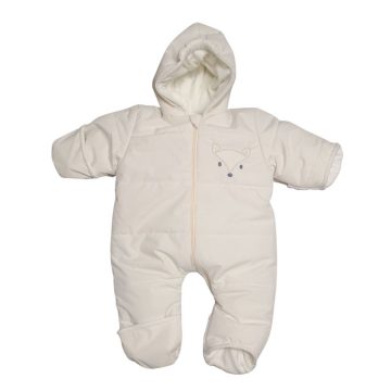   Wikids Baby overál+sál Róka hímzéssel - Krém/Krém béléssel 56/62