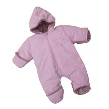   Wikids Baby overál+sál Róka hímzéssel - Rózsaszín 56/62