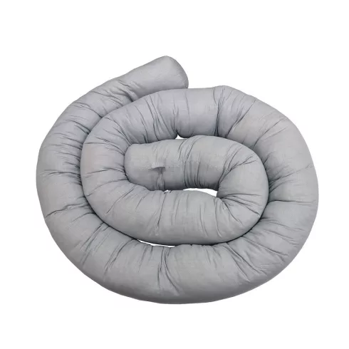 Wikids Ágyrácsvédő hengerpárna 200cm - Szürke