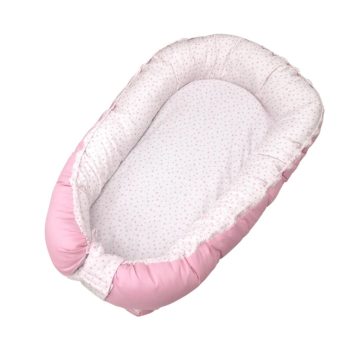   Wikids babafészek kókuszbetéttel - Rózsaszín / Apró csillagos