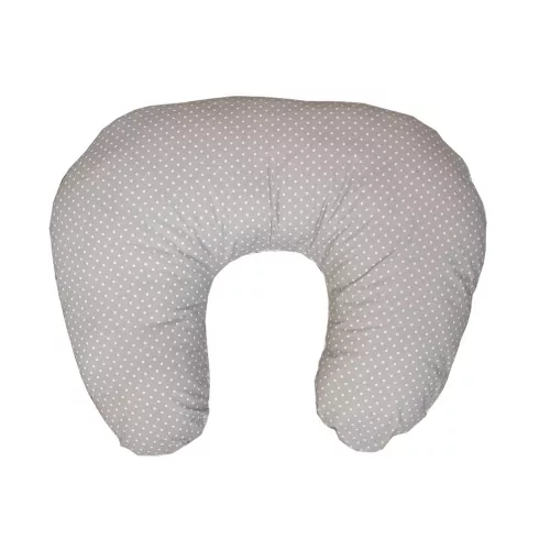 Wikids szoptatós párna HUZAT - Szürke pöttyös / Szíves
