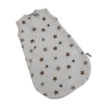   Wikids Steppelt Pamut Hálózsák - Fehér/Szürke Csillagos 68/74