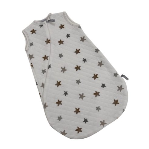 Wikids Steppelt Pamut Hálózsák - Fehér/Szürke Csillagos 68/74