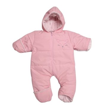 Wikids Baby Overál Róka hímzéssel - Rózsaszín 68/74