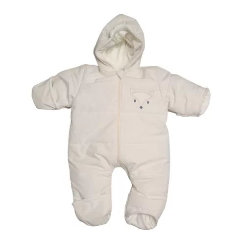 Wikids Baby Overál Róka hímzéssel - Krém 80/86