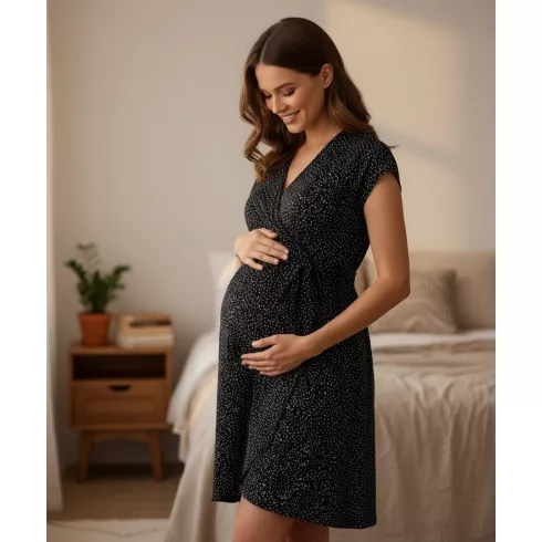 Wikids Átlapolós Kismama hálóing - L/XL