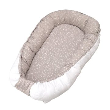   Wikids babafészek kókuszbetéttel - Fehér Wellsoft / Mogyi Pöttyös