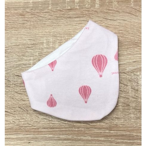 Wikids pamut baba sál/nyálkendő 2:1 - Rózsaszín Hőlégballonos 0-6 hónapos