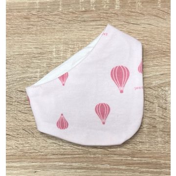   Wikids pamut baba sál/nyálkendő 2:1 - Rózsaszín Hőlégballonos 1-2 éves