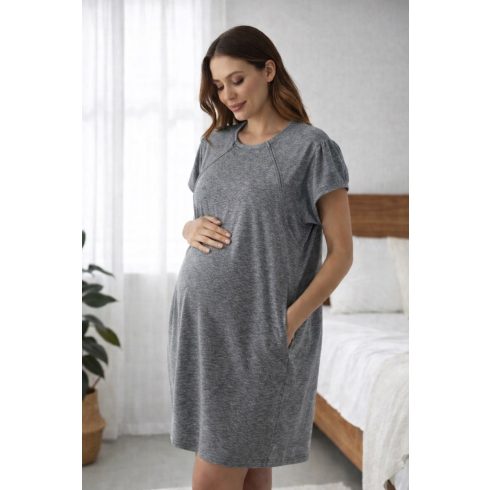 Wikids Cipzáras Kismama hálóing - Türkizkék "L"