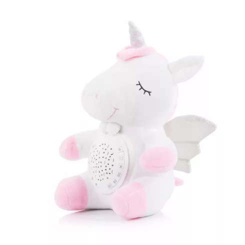 Chipolino projektoros zenélő plüss játék - Unicorn