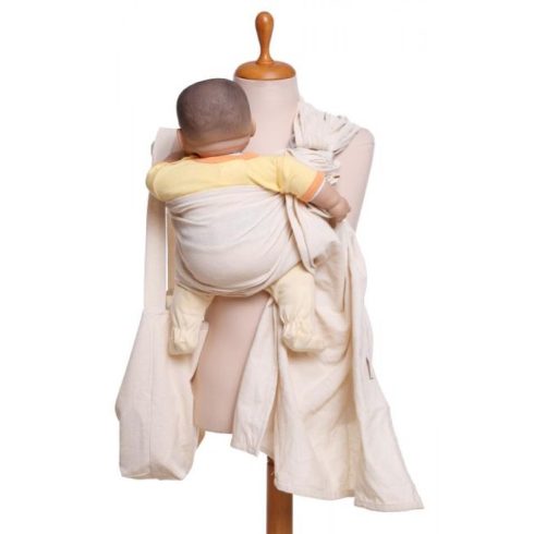 NANDU Karikás hordozókendő - Nyersfehér