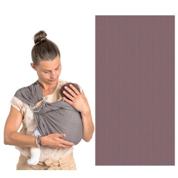 NANDU Karikás hordozókendő - Padlizsán