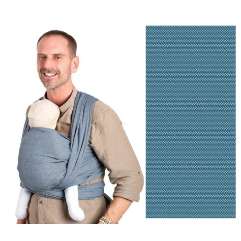 NANDU Megkötős hordozókendő - Azurkék