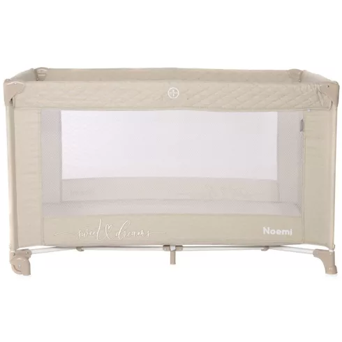 Lorelli Noemi 1 fix utazóágy - Fog Beige Star