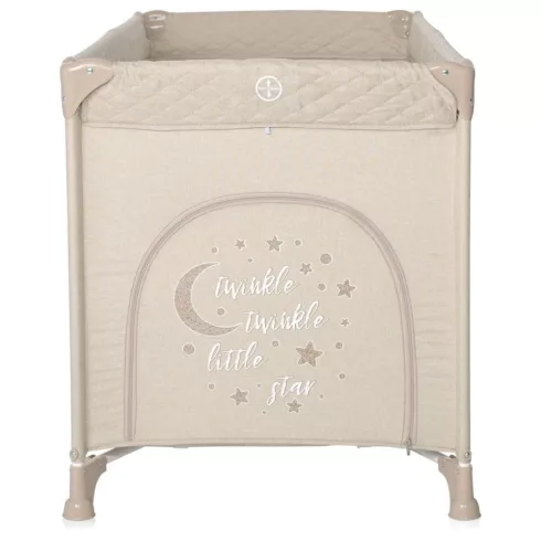 Lorelli Noemi 1 fix utazóágy - Fog Beige Star