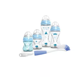   Nuvita cumisüveg szett + Mimic cumisüveg mosó kefe - Blue - 10051