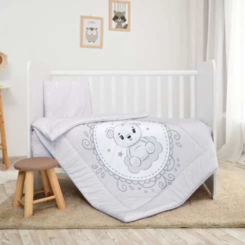 Lorelli 3 részes ágynemű garnitúra - Little Bear Grey