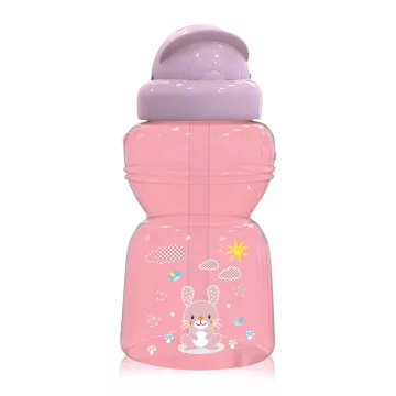 Lorelli Állatos sport itató szívószállal - Blush Pink