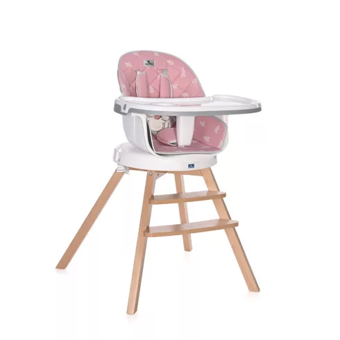 Lorelli Napoli forgatható etetőszék - Pink bears