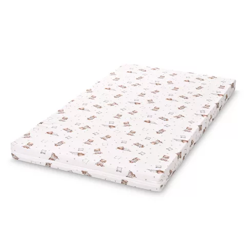 Lorelli Classic Habszivacs matrac 62x110x6 cm - Bear and Pillow Beige