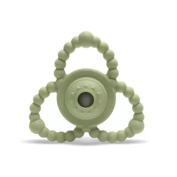   Lorelli Természetes szilikon csörgő-rágóka - Fresh Green