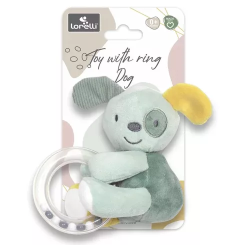 Lorelli Toys Plüss gyűrűs játék - Kutyus