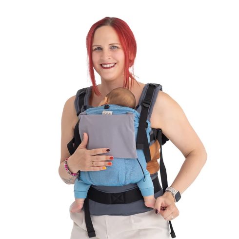 NANDU Bébi Csatos hordozó - Grizzlibarna/Fekete