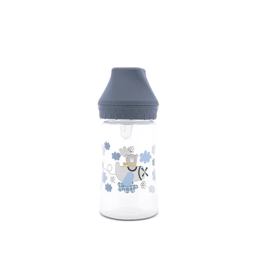 Lorelli My Friend széles nyakú cumisüveg 250ml - Cameo Blue