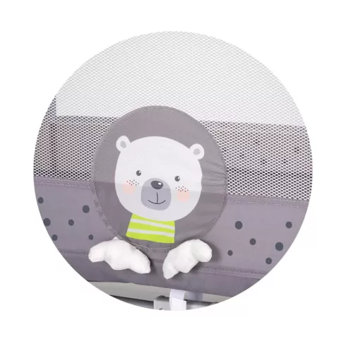 Chipolino Capri fix utazóágy - Bear Grey
