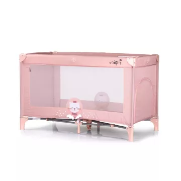 Chipolino Capri fix utazóágy - Cat Pink