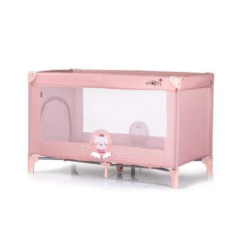 Chipolino Capri fix utazóágy - Cat Pink