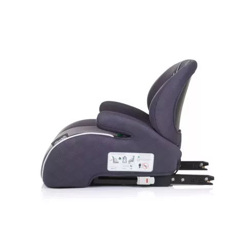 Chipolino Sonic ülésmagasító 125-150 cm Isofix - Anthracite