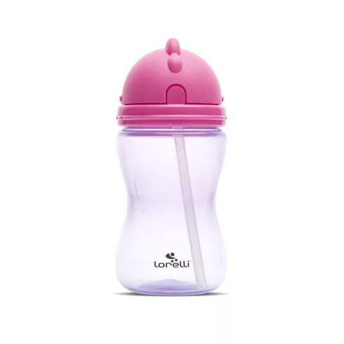 Lorelli szívószálas sport itató - Pink/Purple