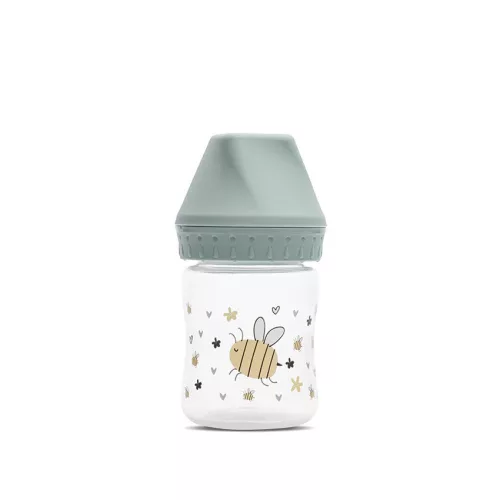 Lorelli My Friend széles nyakú cumisüveg 125ml - Iceberg Green