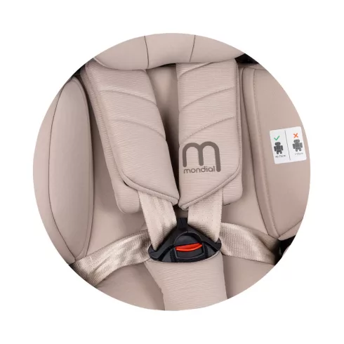 Chipolino Mondial autósülés I-Size 40-150cm - Latte