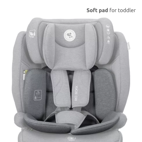Lorelli Rio isofix autósülés i-Size 76 -150cm - Grey