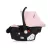 Chipolino Amore autóshordozó adapterrel 40-87cm - Pink powder