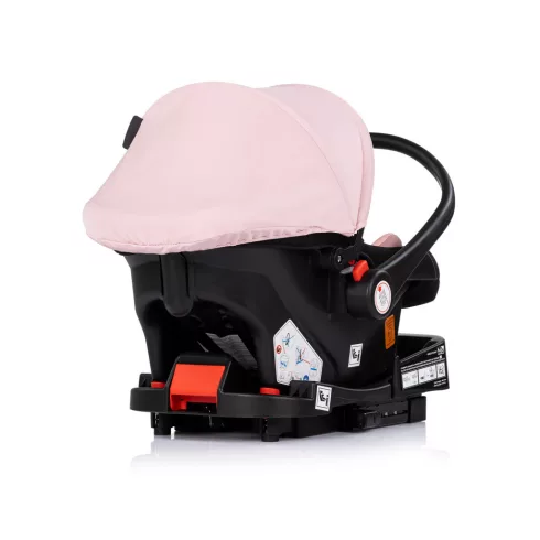 Chipolino Amore autóshordozó adapterrel 40-87cm - Pink powder