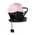 Chipolino Pearl autóshordozó adapterrel 40-87 cm - Pink