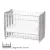 Lorelli Stars ringatható kiságy 60x120 - White / Artwood