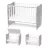 Lorelli Stars ringatható kiságy 60x120 - White / Artwood