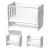Lorelli Stars ringatható kiságy 60x120 - White / Artwood