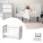 Lorelli Stars ringatható kiságy 60x120 - White / Artwood