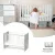 Lorelli Stars ringatható kiságy 60x120 - White / Artwood
