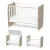 Lorelli Stars ringatható kiságy 60x120 - White / Amber