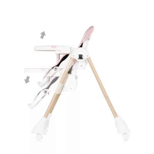 Chipolino Candy Shop multifunkciós etetőszék - Powder pink