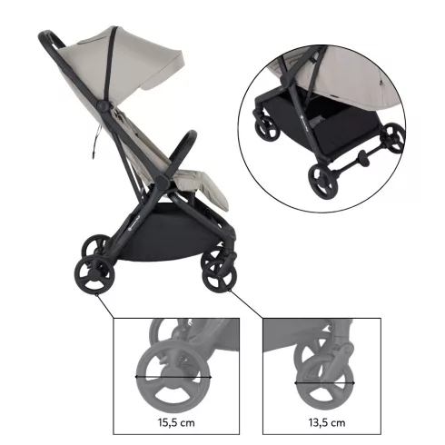 PETITE&MARS Sport babakocsi Flip - Platinum Grey